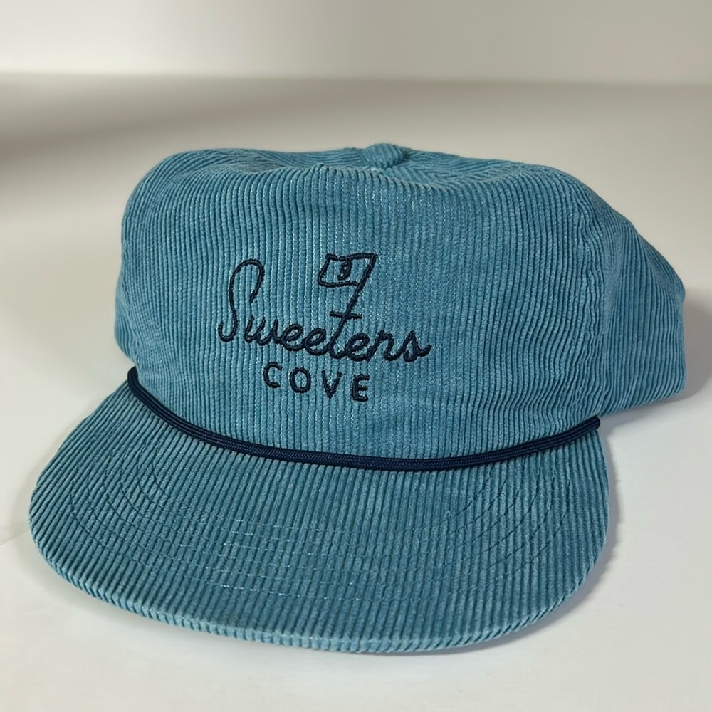 Blue corduroy hovi dry goods sweetens cove hat